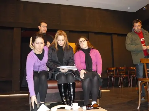 2009 Ένας Βλάκας και μισός · πρόβες παρασκήνια