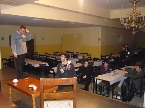 2009 Ένας Βλάκας και μισός · πρόβες παρασκήνια