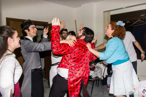 2012 Αρχοντοχωριάτης · πρόβες παρασκήνια